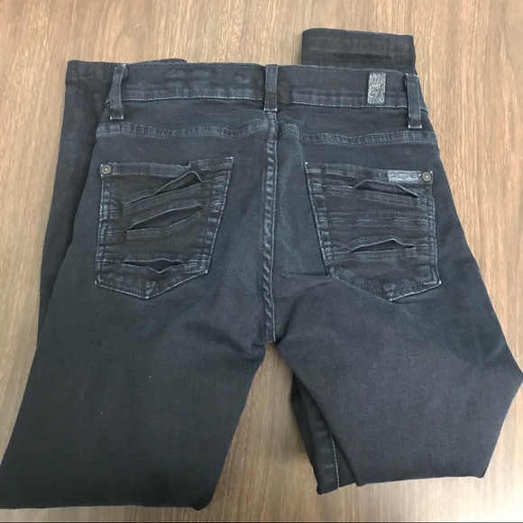 7FAM Dark Wash Jeans High Waist Gwenevere Size 26 - Picture 7 of 8